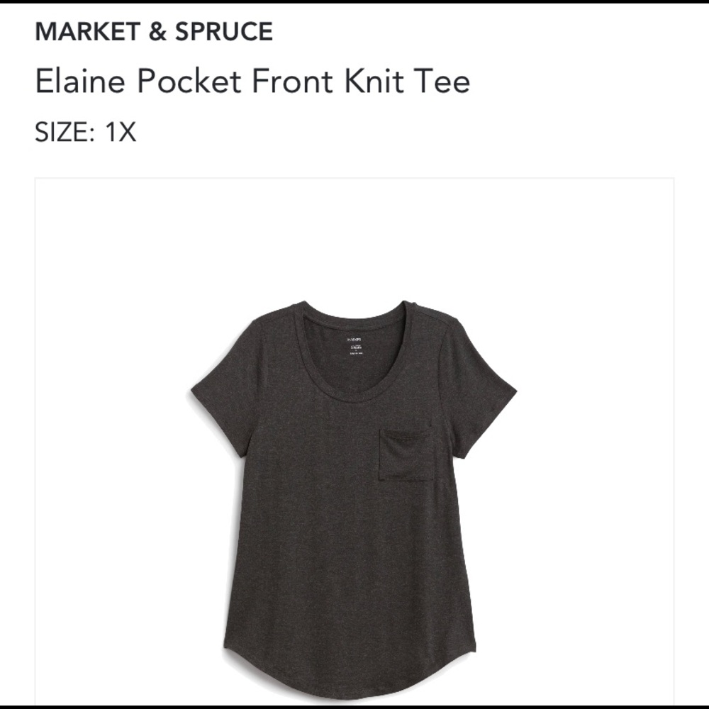 Black/dark grey tee shirt